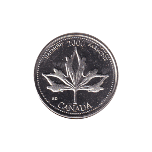 2000 25 cents Harmonie/Juin BU (MS-66) GEM +