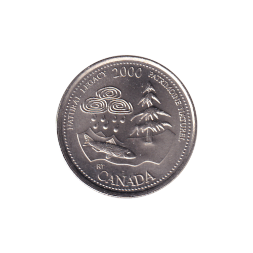 2000 25 cents Patrimoine Naturel/Mai BU (MS-67) SUPERBE GEM +