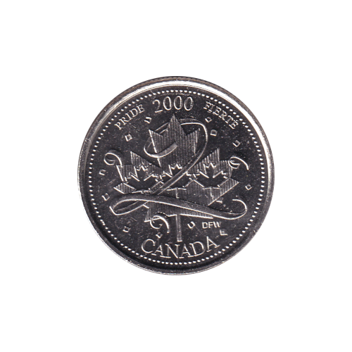 2000 25 cents Fierté/Janvier BU (MS-63) CHOICE