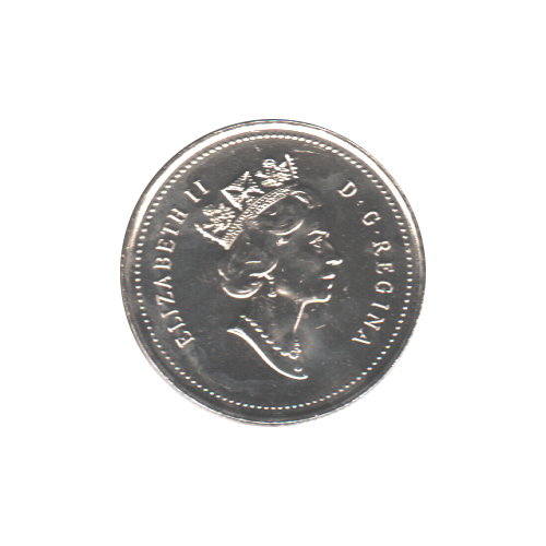 2001 No P 25 cents BU (MS-62)