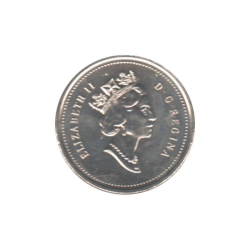 2001 No P 25 cents BU (MS-64)