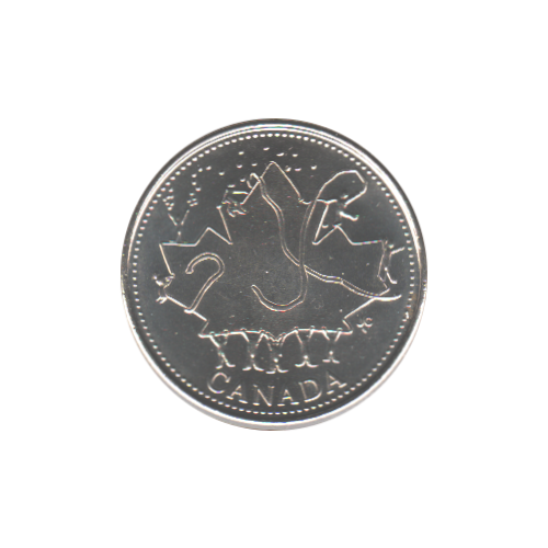 2002 25 cents Canada Day BU (MS-63) - CHOICE