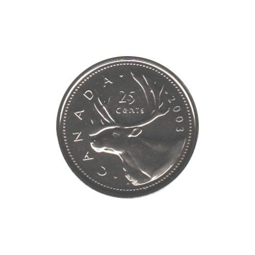 2003-P 25 cents Ancien Effigie BU (MS-63) - CHOICE