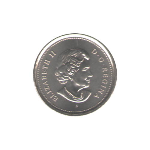 2004-P 25 cents Color Poppy BU (MS-64) - CHOICE +