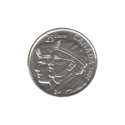 2005 25 cents Veterans BU (MS-65) - GEM