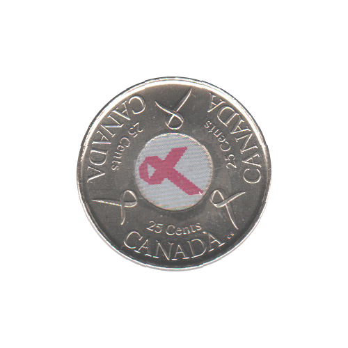 2006 25 cents RUBAN ROSE BU (MS-62)