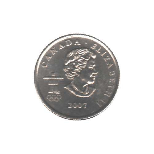 2007 25 cents SKI ALPIN BU (MS-63) - CHOICE