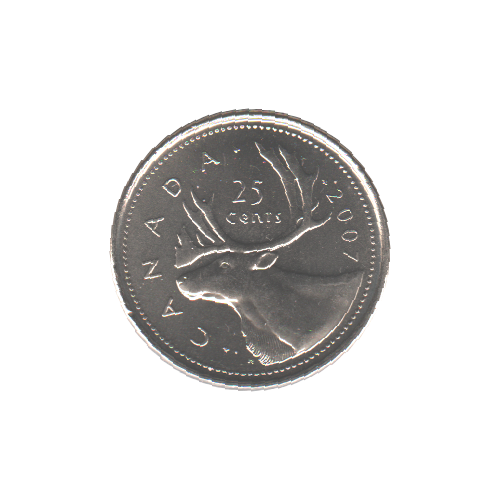 2007 25 cents BU (MS-65) - GEM