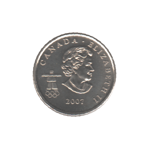 2007 25 cents BIATHLON BU (MS-64) - CHOICE +