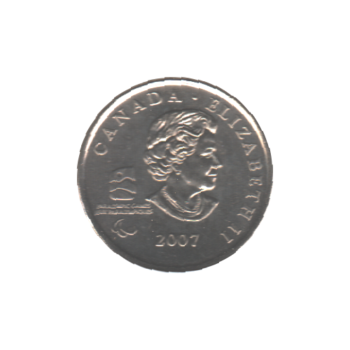 2007 25 cents CURLING EN FAUTEUIL BU (MS-63) - CHOICE