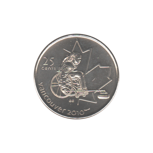 2007 25 cents CURLING EN FAUTEUIL BU (MS-63) - CHOICE