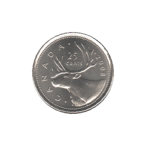 2008 25 cents BU (MS-63) - CHOICE