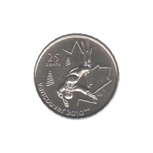 2008 25 cents SKI ACROBATIQUE BU (MS-63) - CHOICE