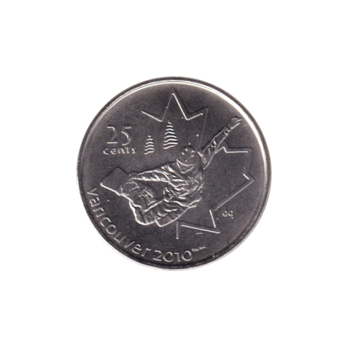 2008 25 cents Surf des Neiges BU (MS-69) - NEAR PERFECT