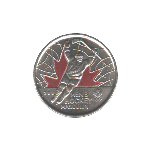 2009 25 cents HOCKEY MASCULIN COULEUR BU (MS-63) - CHOICE