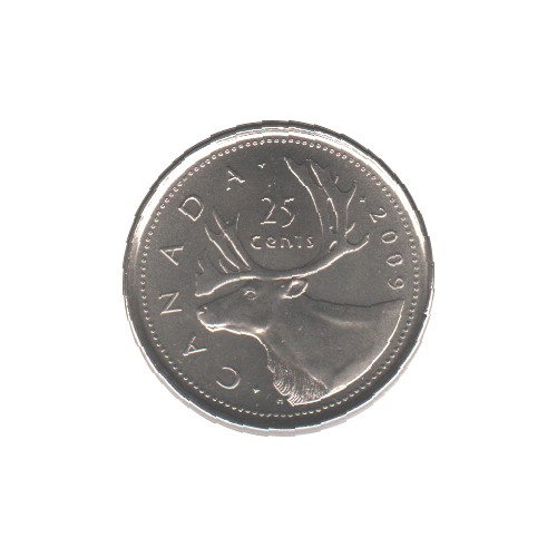 2009 25 cents BU (MS-65) - GEM