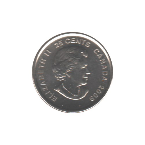 2009 25 cents CINDY KLASSEN COULEUR BU (MS-63) - CHOICE