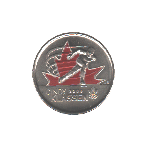 2009 25 cents CINDY KLASSEN COULEUR BU (MS-63) - CHOICE