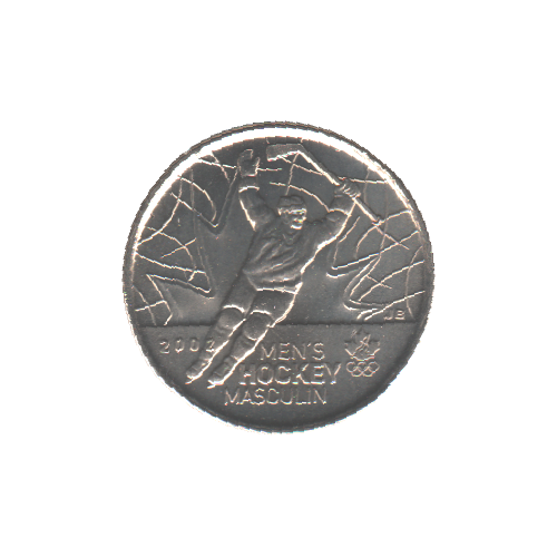 2009 25 cents HOCKEY MASCULIN NC BU (MS-63) - CHOICE