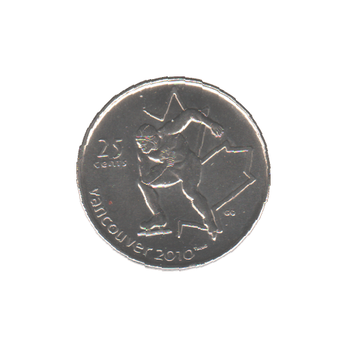 2009 25 cents PATINAGE DE VITESSE BU (MS-63) - CHOICE