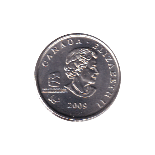 2009 25 cents Hockey sur Luge BU (MS-63) CHOICE