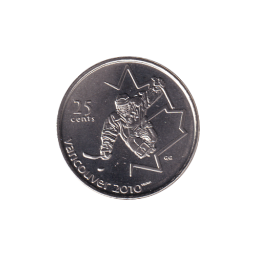 2009 25 cents Hockey sur Luge BU (MS-63) CHOICE