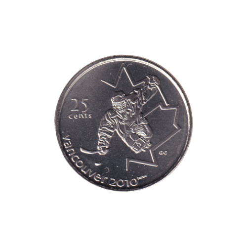 2009 25 cents  Hockey sur Luge BU (MS-67) SUPERB GEM