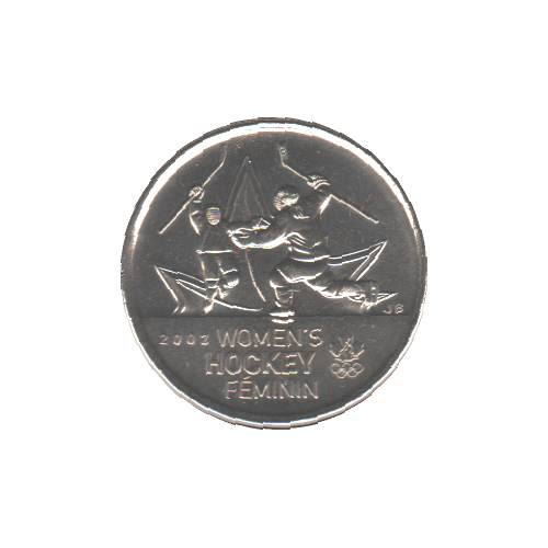 2009 25 cents HOCKEY FEMININ NC BU (MS-63) - CHOICE