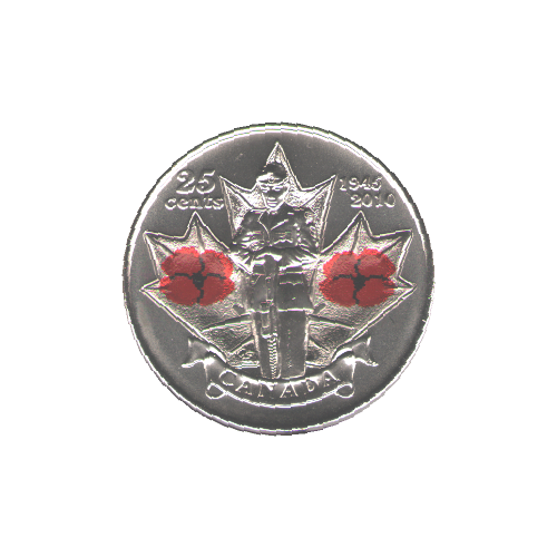 2010 25 cents COQUELICOT BU (MS-63) - CHOICE