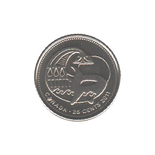 2011 25 cents Épaulard NC BU (MS-63) - CHOICE