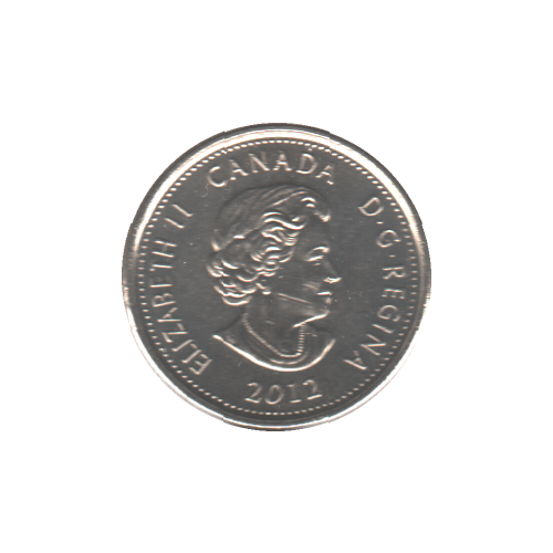 2012 25 cents ISAAC BROCK COULEUR BU (MS-63) - CHOICE