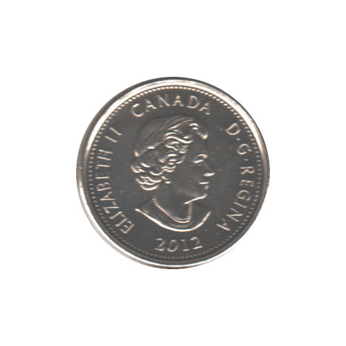 2012 25 cents ISAAC BROCK NC BU (MS-64) - CHOICE +