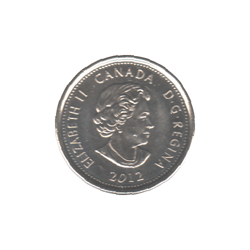 2012 25 cents TECUMSEH NC BU (MS-63) - CHOICE