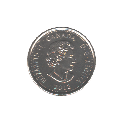 2012 25 cents TECUMSEH NC BU (MS-64) - CHOICE +