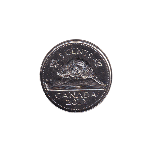 2012 5 cents Castor - BU (MS-64) CHOICE +