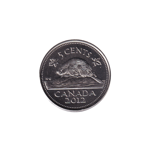 2012 5 cents Castor - BU (MS-67) SUPERBE GEM