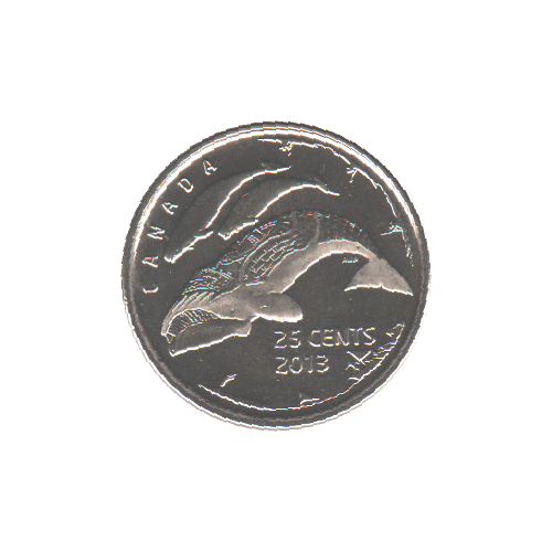2013 25 cents BALEINES BU (MS-63) - CHOICE