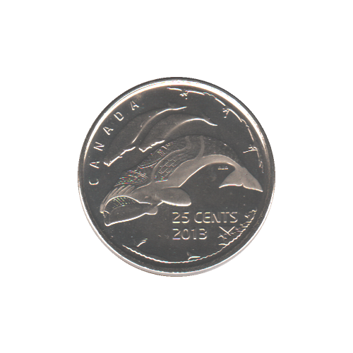 2013 25 cents BALEINES BU (MS-64) - CHOICE +