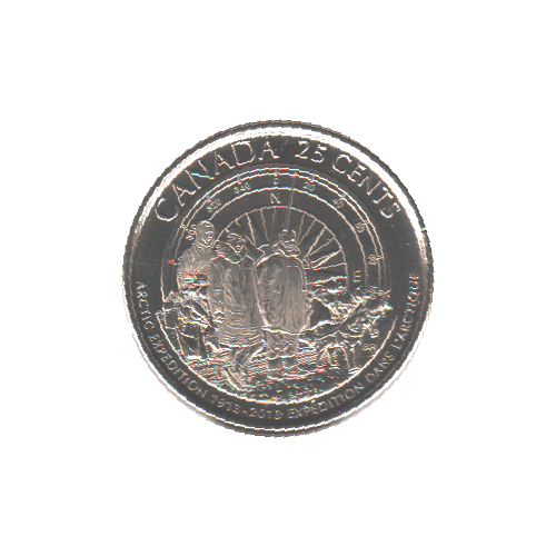 2013 25 cents EXPLORATEURS GIVRÉS BU (MS-64) - CHOICE +