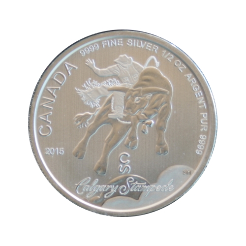 2015 Canada 2$ Stampede - 1/2 oz argent .9999 (*REMISE de 2,8% avec e-interac)