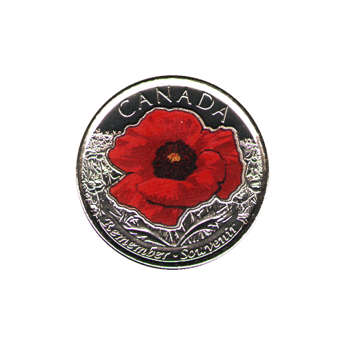 2015 25 cents COQUELICOT COULEUR BU (MS-66) - GEM +