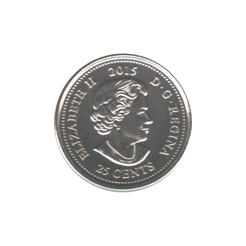 2015 25 cents COQUELICOT NC BU (MS-65) - GEM