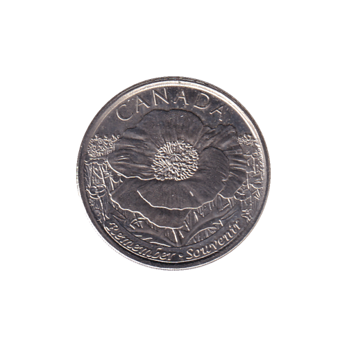 2015 25 cents COQUELICOT NC BU (MS-62)