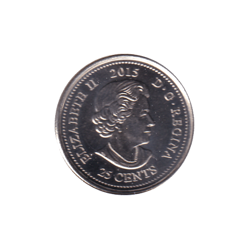 2015 25 cents COQUELICOT NC BU (MS-63) - CHOICE