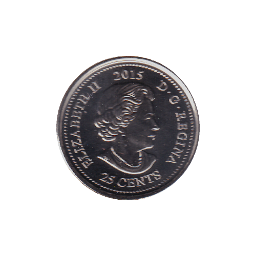 2015 25 cents COQUELICOT NC BU (MS-66) - GEM +