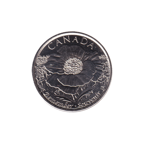 2015 25 cents COQUELICOT NC BU (MS-66) - GEM +