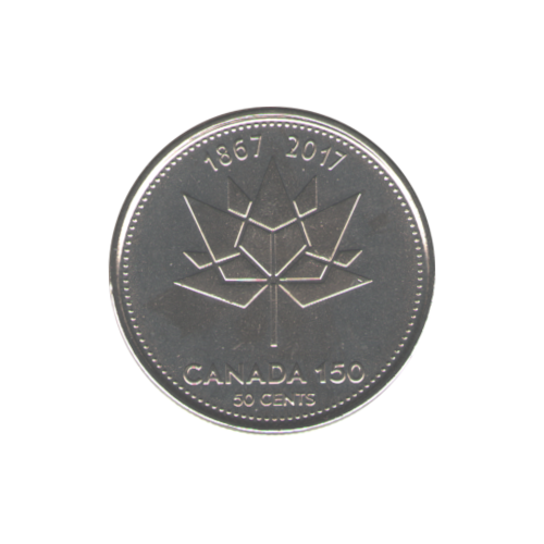 2017 50 cents CANADA 150 BU (MS-66) GEM +