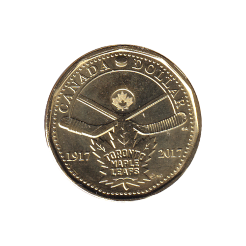 2017 Loonie MAPPLE CRACKED BY THE DIE (Maple Leaf) (MS-65)