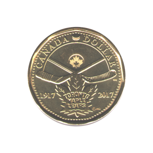 2017 Loonie (1$) Toronto Maple Leaf BU (MS-65)