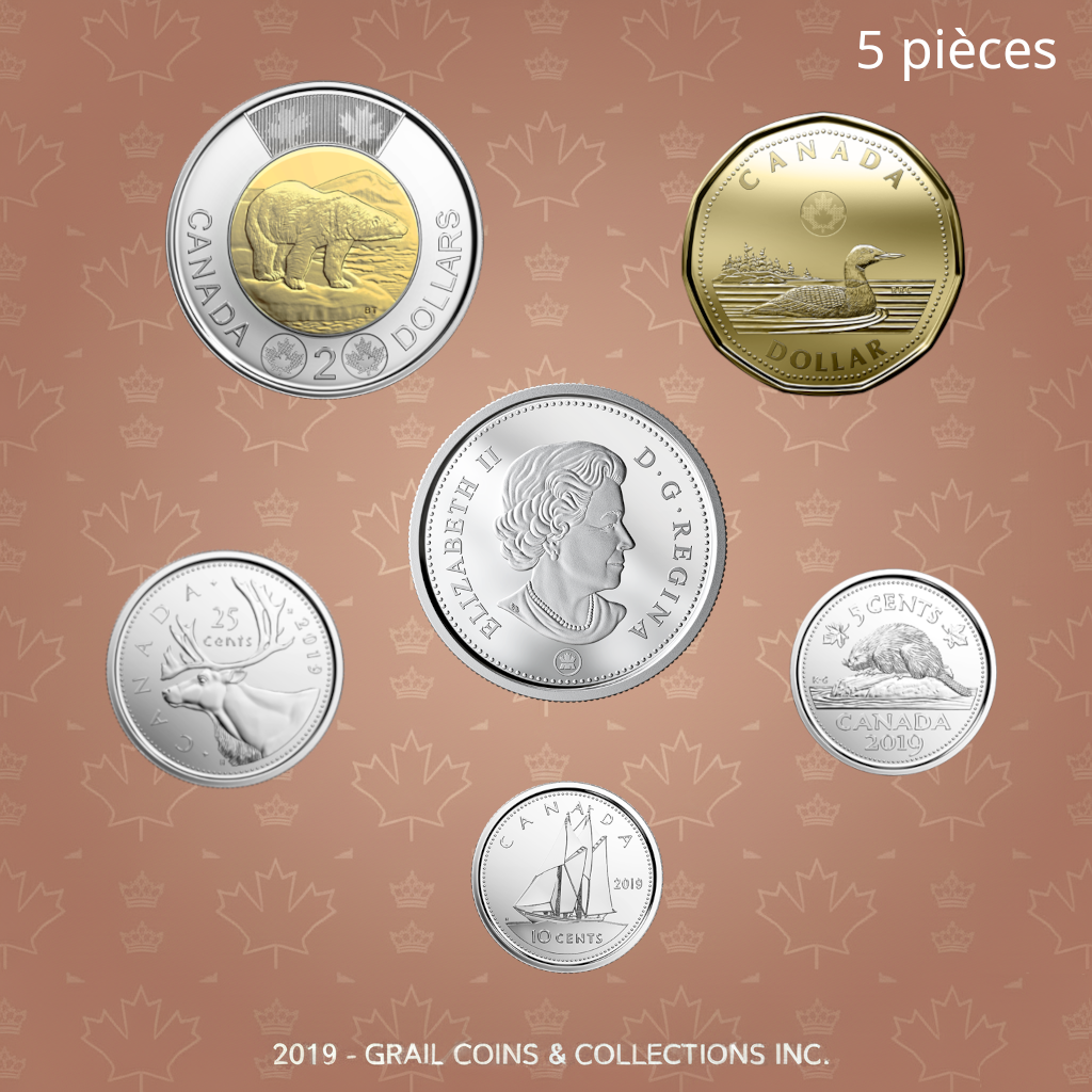 2019 Ensemble 5 pièces: Première frappe - BU HAUTE QUALITÉ